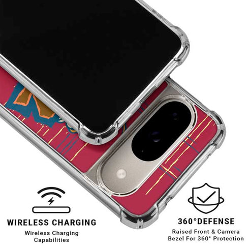 Looney Tunes Tasmanian Devil Bite Google Pixel 10 Clear Case